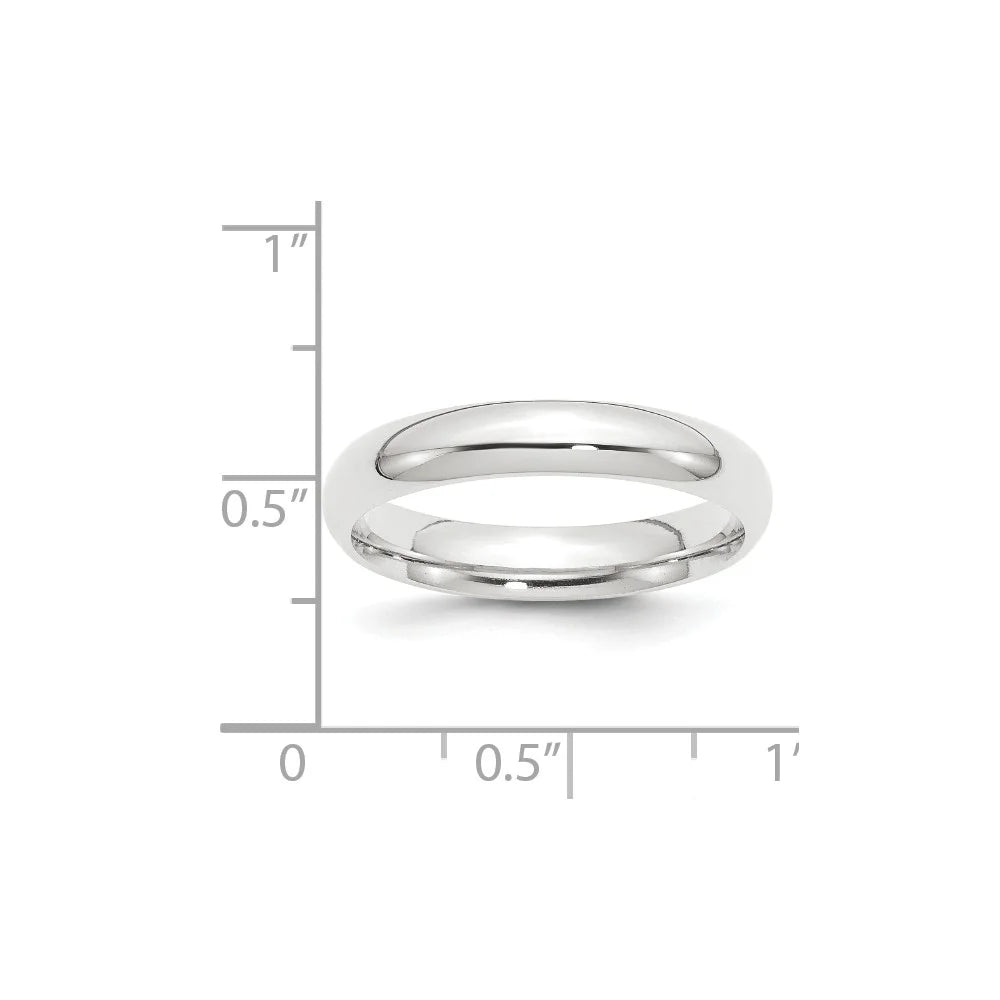 Platinum 4mm Comfort-Fit Wedding Band Size: 6 A737285