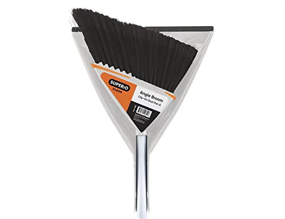 Angle Broom & Clip-on Dustpan Y225