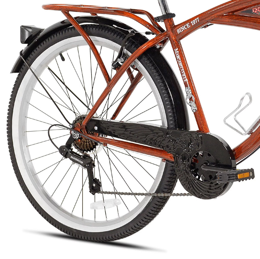 26" Wood Grain Cruiser Bike V788091