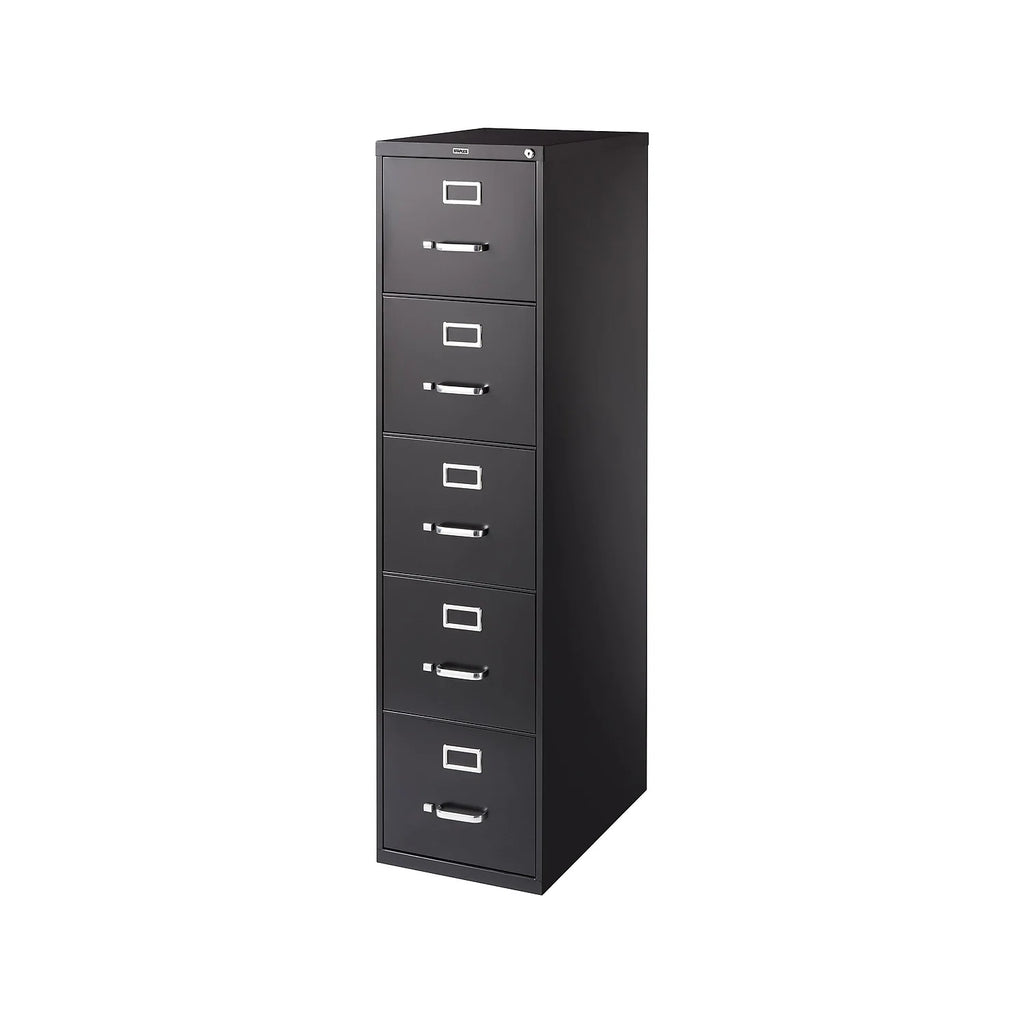 Black 5 Drawer Letter Vertical File Cabinet Z440