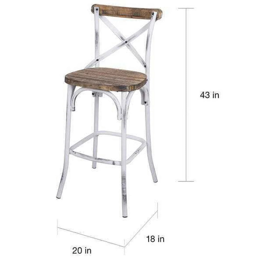 Antique White Bar Chair C961052