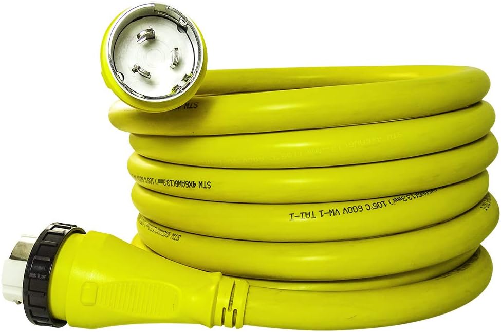 25FT 50 Amp NEMA SS2-50P to SS2-50R Shore Power Cord Extension C957738