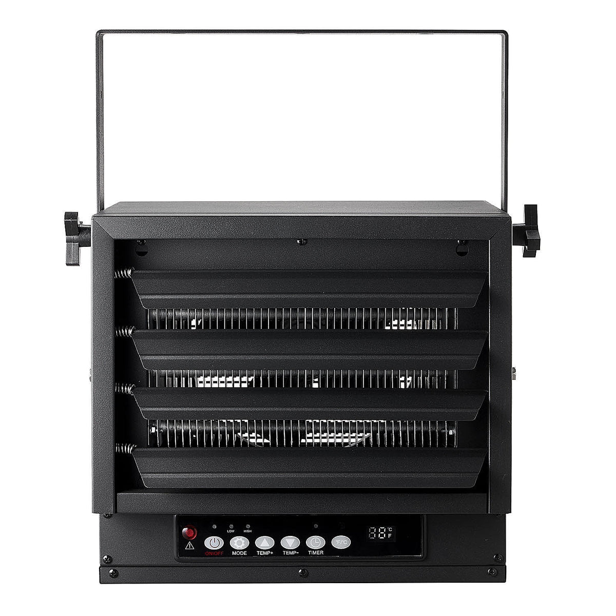 Black 7500w 240V Hard Wired Digital Ceiling Mount Electric Garage Heater with Remote K9592