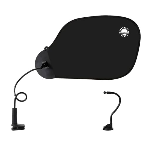 Black Adjustable Office Cubicle Shade P322