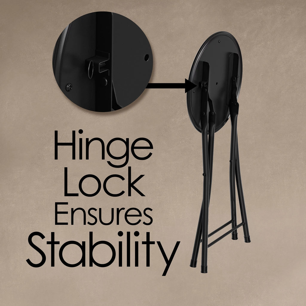 Black 18-inch Folding Stool X5028