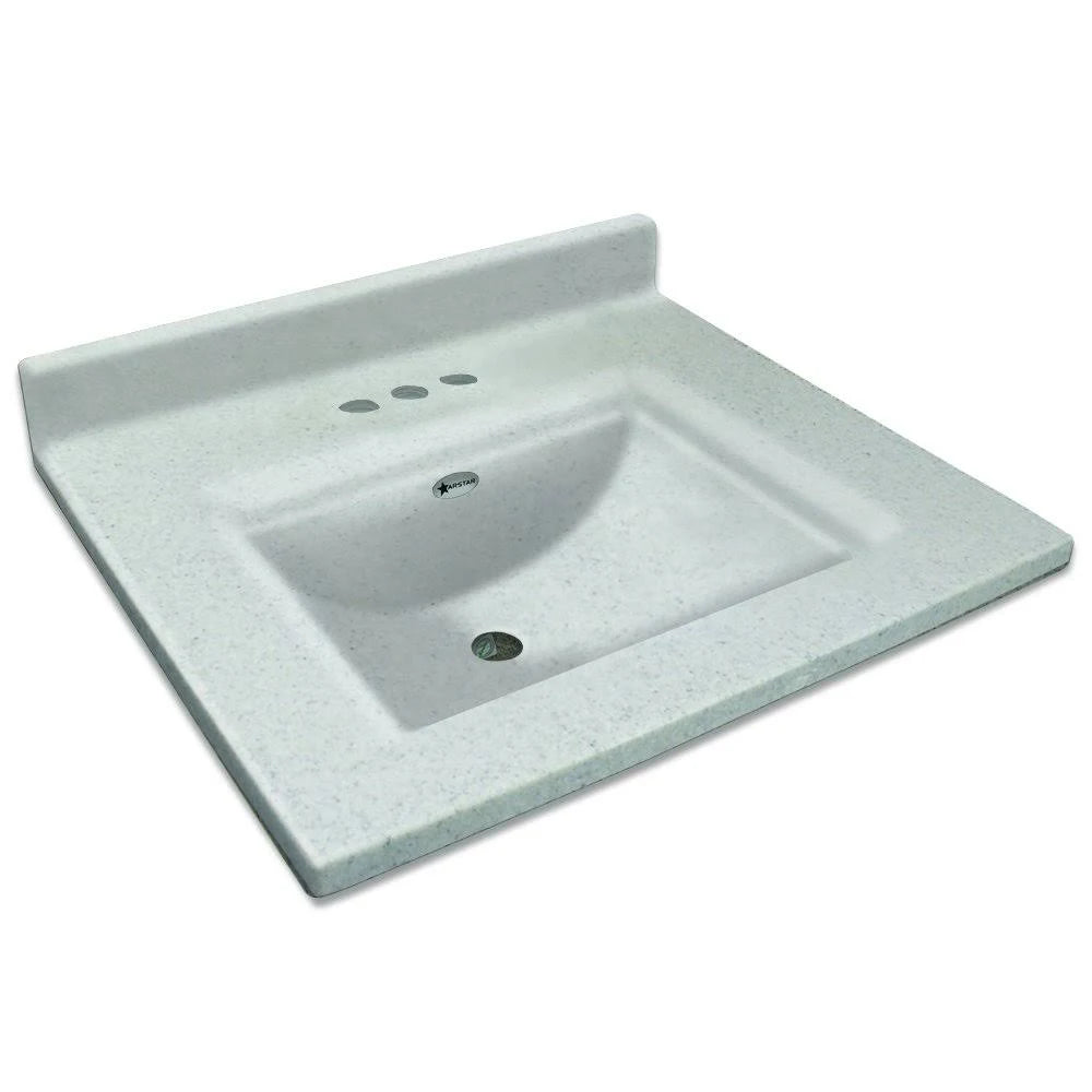Single Bathroom Vanity Top Frost P21049
