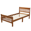 Wood Platform Bed with Headboard and Footboard V9334