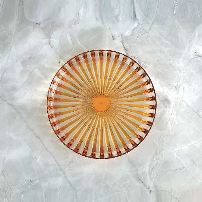 Round Tray Amber F3018