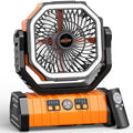 20000mAh Rechargeable Camping Fan with LED Lantern U8026
