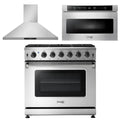 36 Gas Range, Range Hood, Microwave A8529
