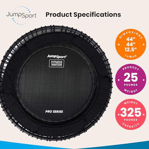 44 Inch Folding Fitness Trampoline with Arched Legs H3997
