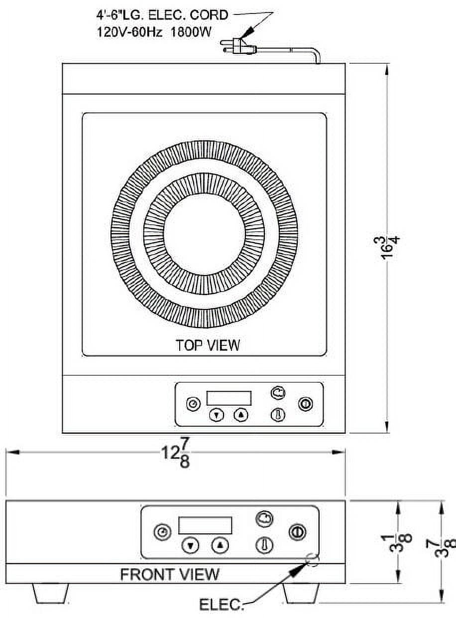 13 Smoothtop Portable Electric Induction Cooktop With 1 Cooking Zone In Stainless Steel A3889