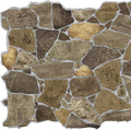 Brown Faux Stone PVC 3D Wall Panel, 3.2 ft X 2.1 ft I265