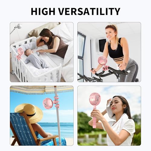 Battery Operated Stroller Fan Clip On Fan 3 Speeds Black X357157