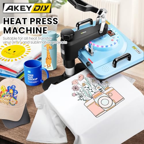 15"x12" 8 in 1 Swing Away Heat Press Machine D148
