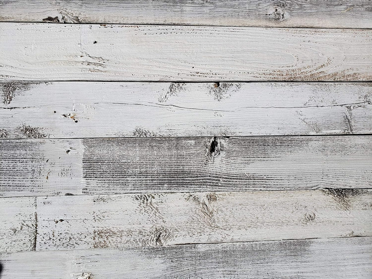 Whitewash Weathered Wood Planks for Walls X7637