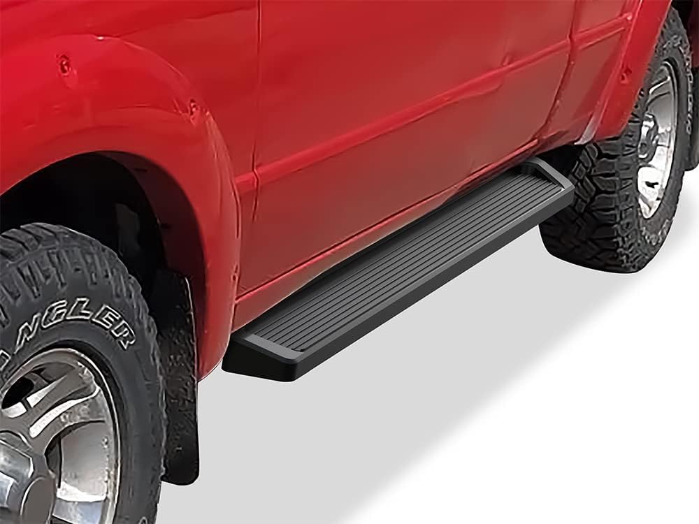 Matte Black Running Boards 5-inch R326