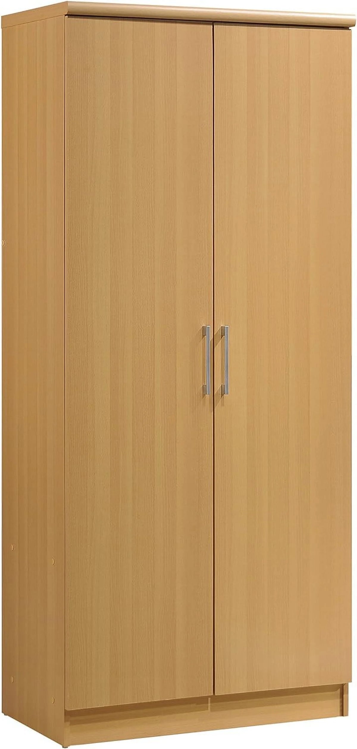 2 Door Wardrobe with Shelves & Hanging Rod X169