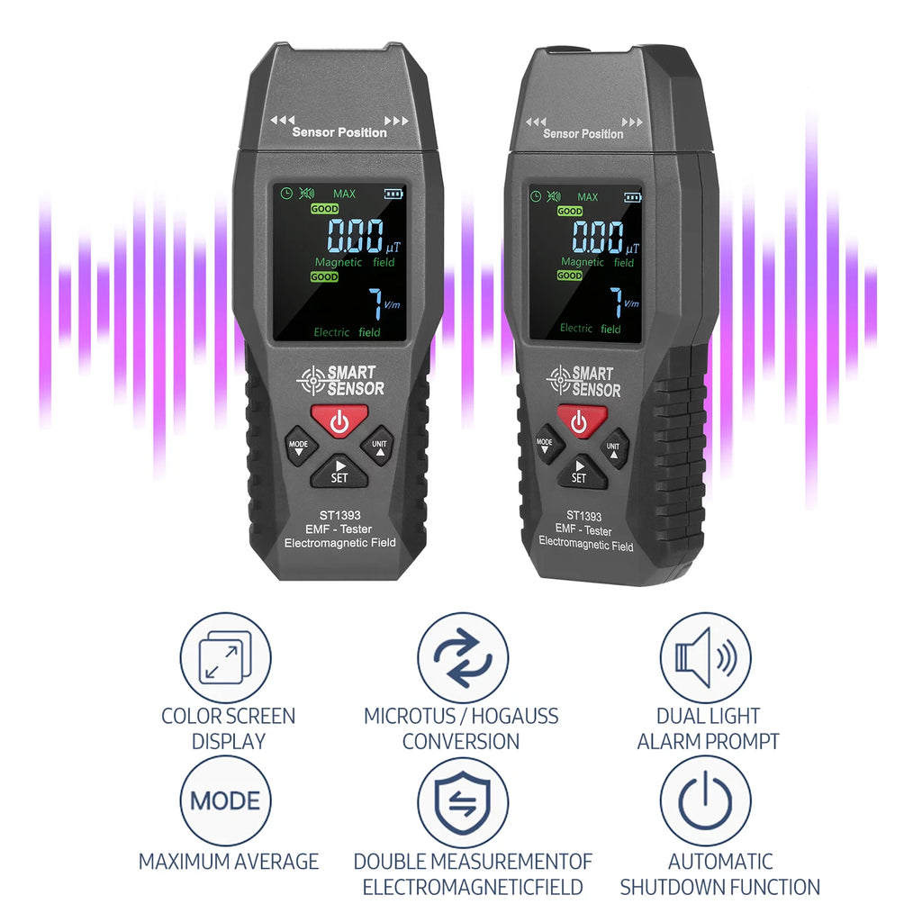Handheld Digital LCD EMF Meter Electromagnetic Field Detector U823418