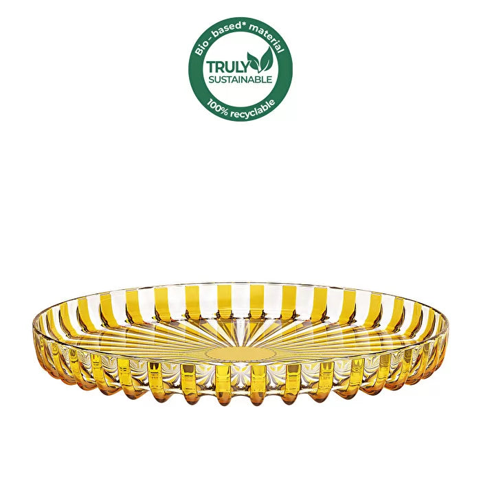 Round Tray Amber F3018
