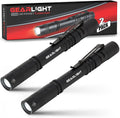 2 Small LED Pocket Flashlights with Clip L296346