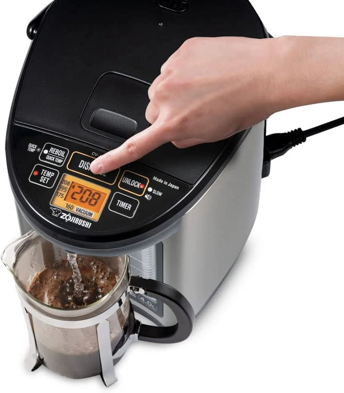 Stainless Black 5.0 Liter Water Boiler & Warmer S291775