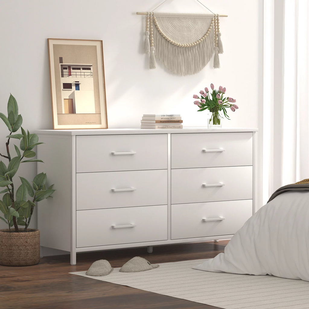 6 Drawer Wood Dresser J221325