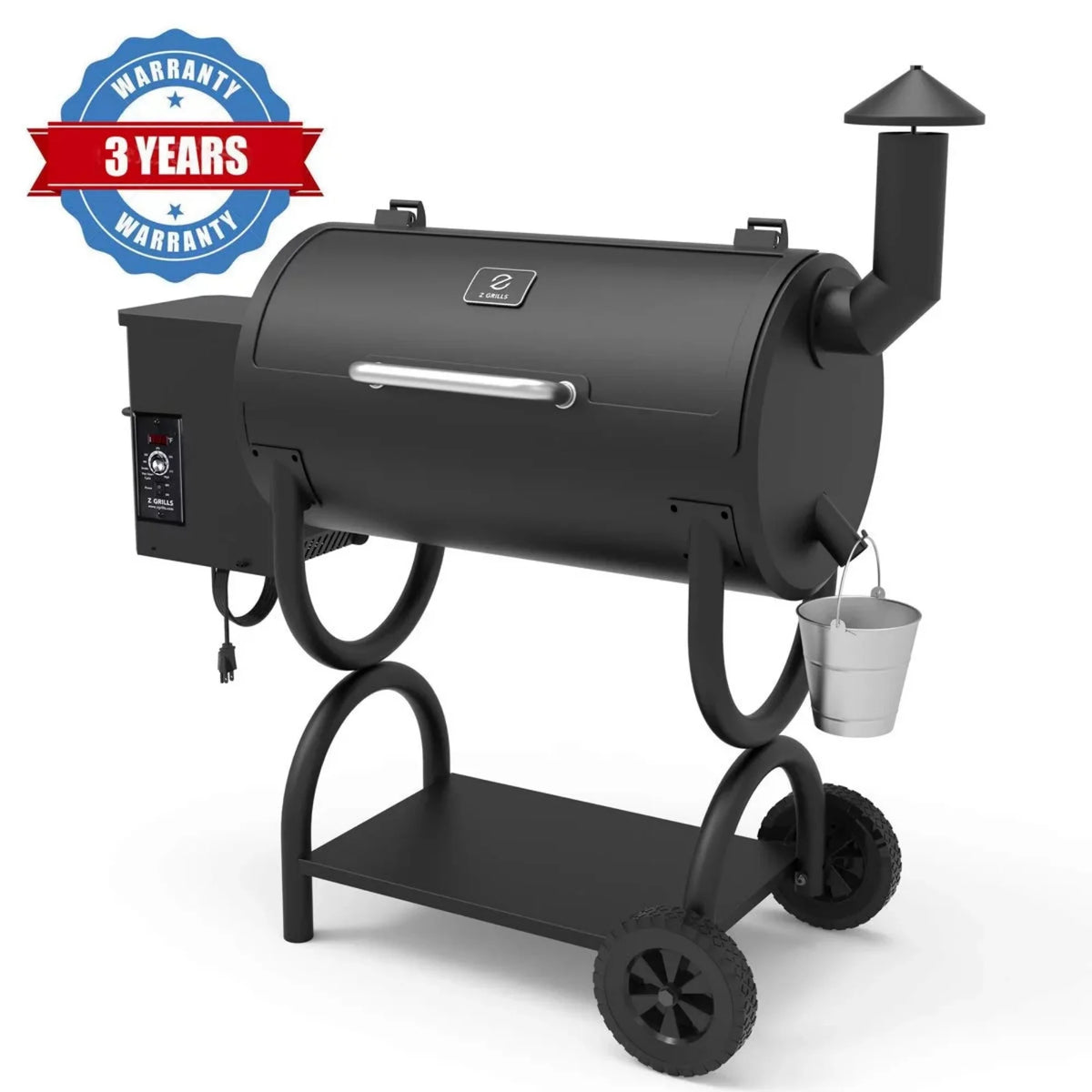 560 sq. in. Wood Pellet Grill & Smoker, 8 in 1 BBQ Grill H69897