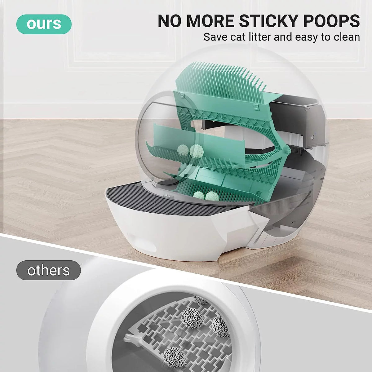 WiFi Smart Self-Cleaning Cat Litter Box X4890