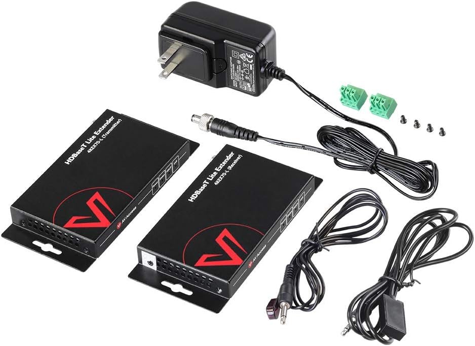 HDBaseT HDMI Extender Over Single Cat5e/6a/Cat7 Ethernet, 4K@60Hz 130ft, PoE IR RS232 HDCP2.2 HDR CEC EDID D427