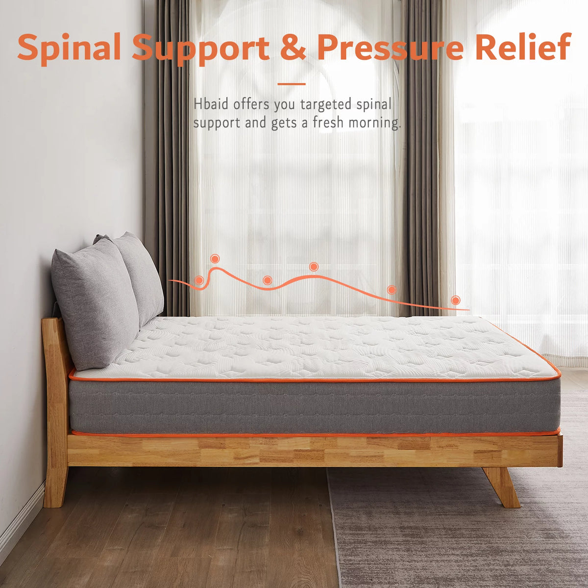 10 Inch Gel Memory Foam Innerspring Hybrid Twin Mattress Z314