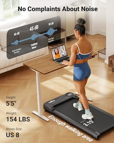 Walking Pad Treadmill Under Desk with Remote Control LED Display N2361
