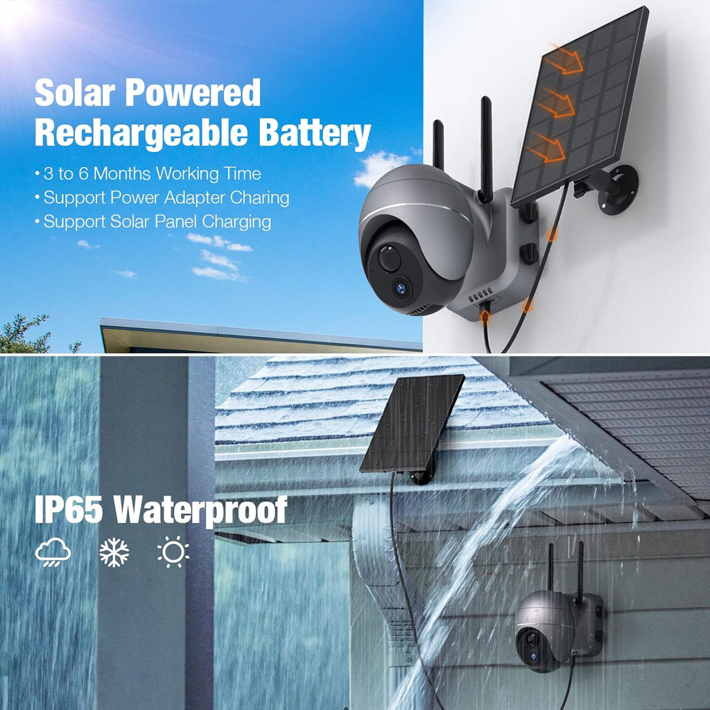 1080P Solar Powered Wireless Outdoor Security Camera A505723