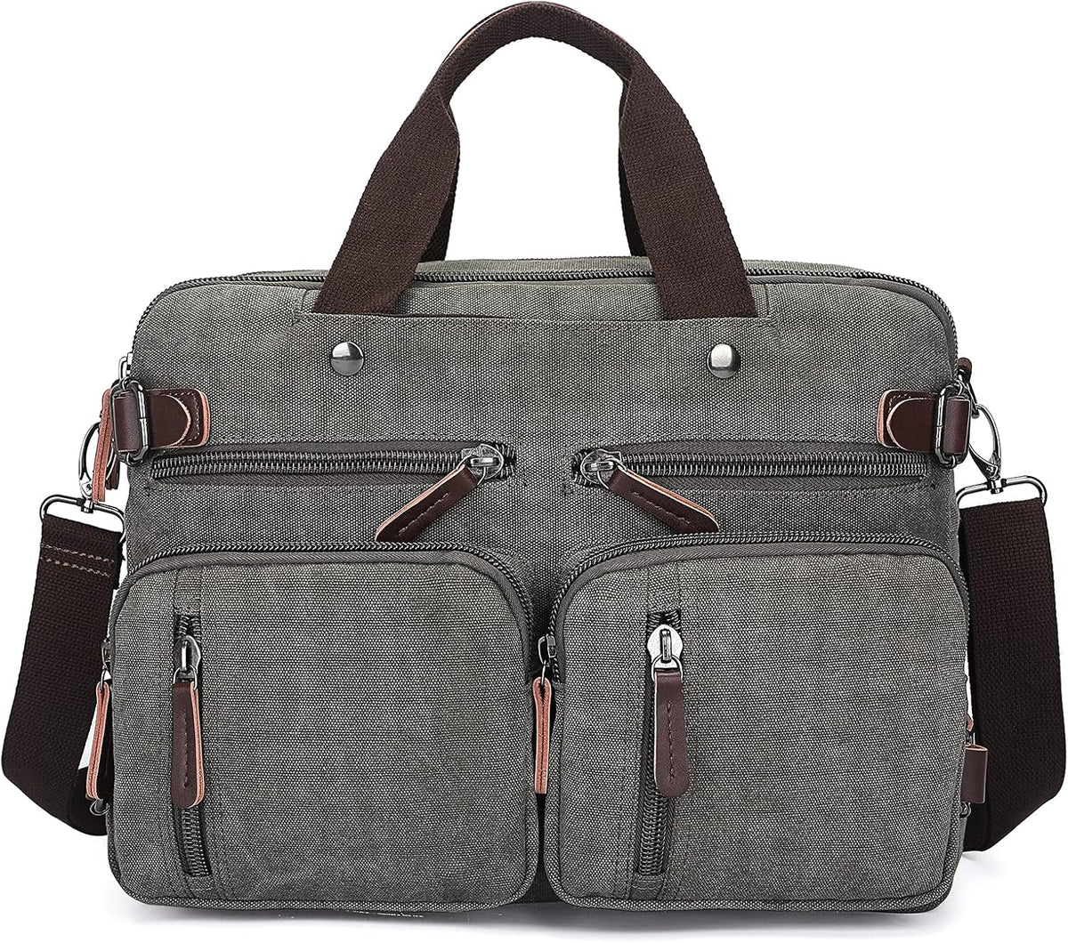 Vintage Canvas Messenger Bag for Laptop N217554