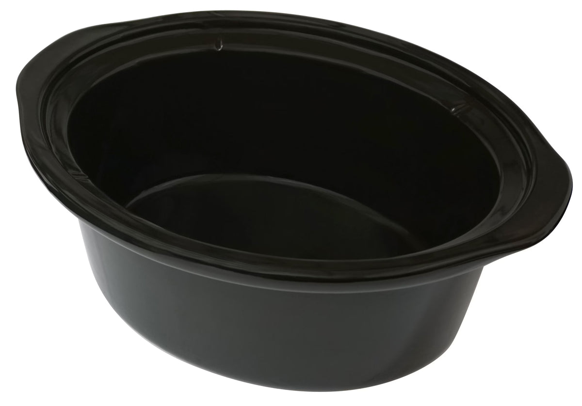 6 Qt Black Stoneware Slow Cooker R311