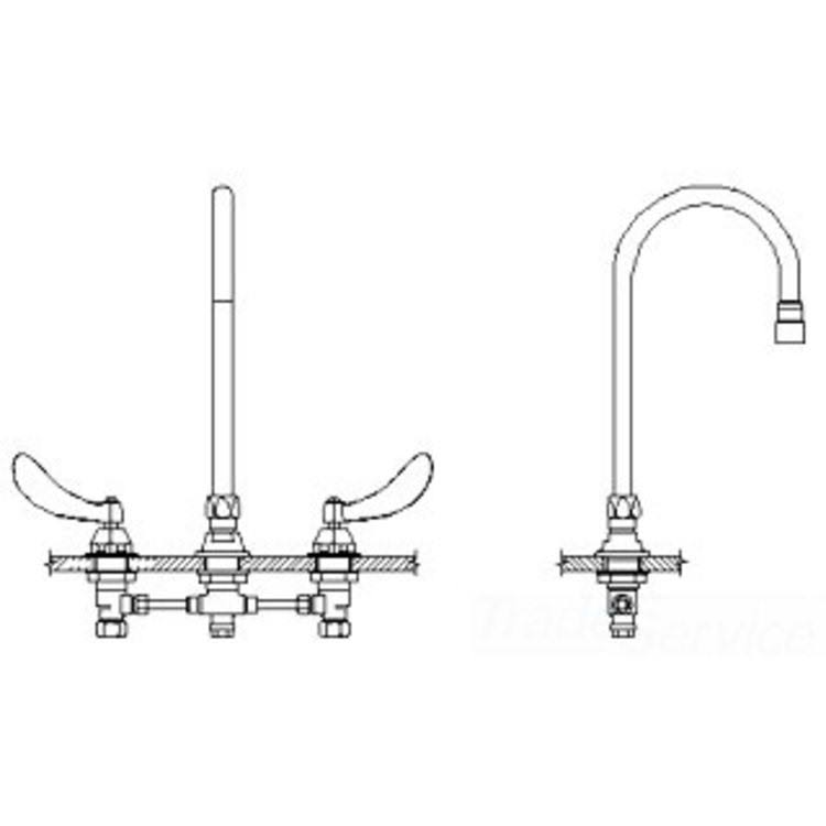 Chrome Widespread Faucet K448736