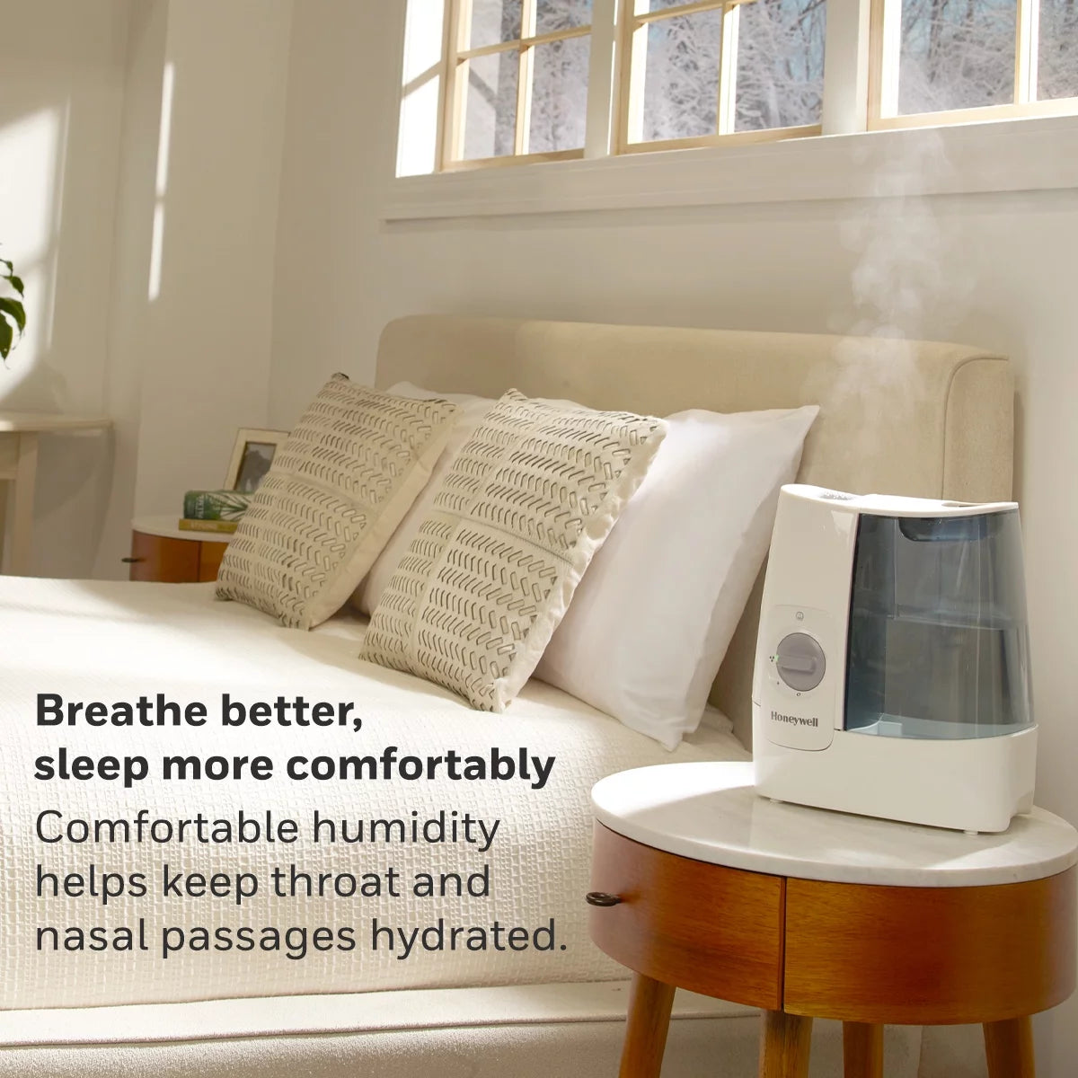 White 1 Gallon Warm Mist Humidifier A13260
