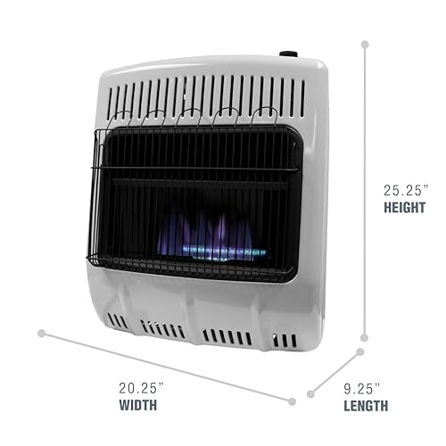 20,000 BTU Blue Flame Vent Free Propane Heater F5848