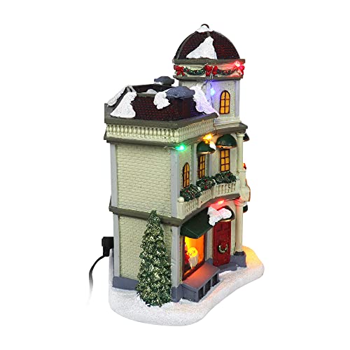 Lighted Musical Snow Village Collectible Building Houses R2202