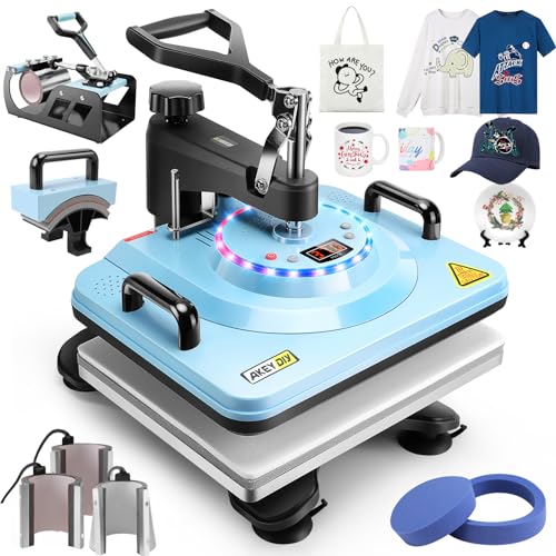 15"x12" 8 in 1 Swing Away Heat Press Machine D148