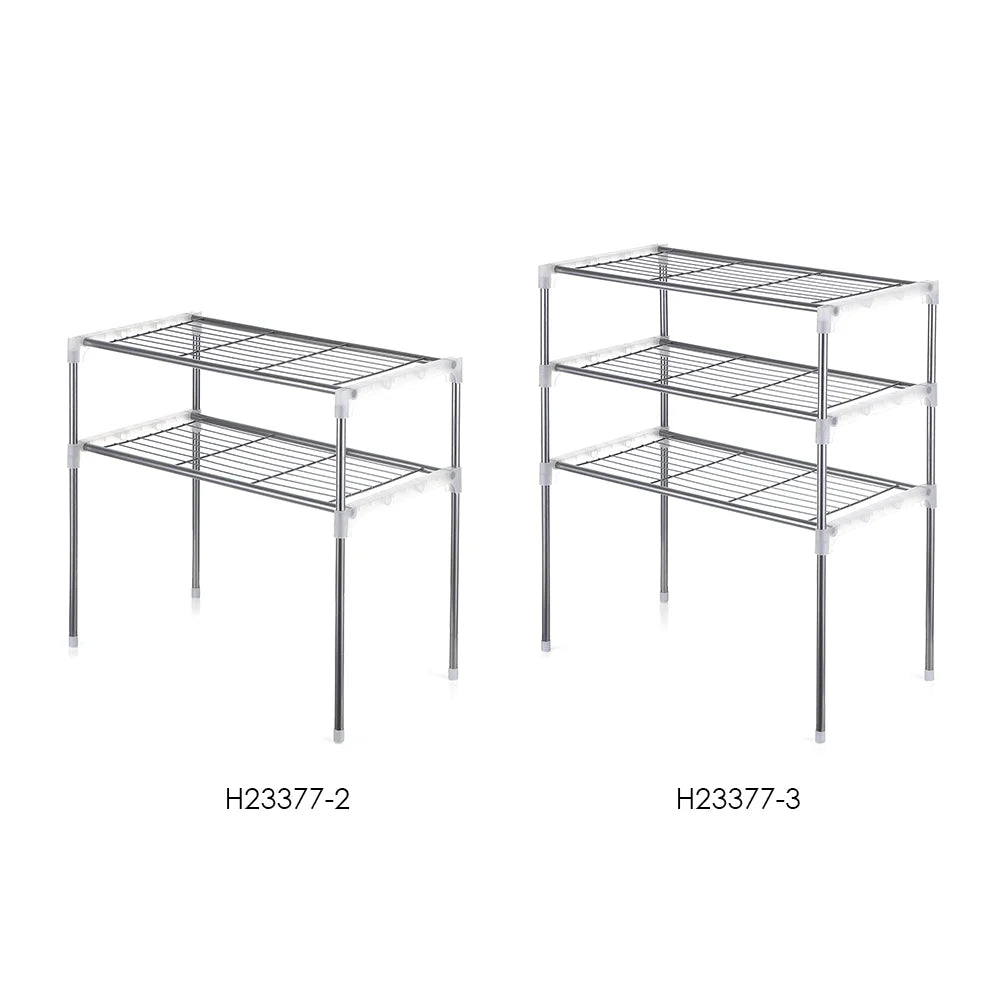 3-Tier Kitchen Storage Shelf Rack Microwave Oven Shelving Unit F7654
