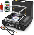 Portable Dual Fuel Camping Stove with Propane Regulator Hose O55328