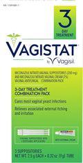 3 Day Yeast Infection Treatment, 2% Miconazole Nitrate Cream, 3 Suppositories & Applicators H109