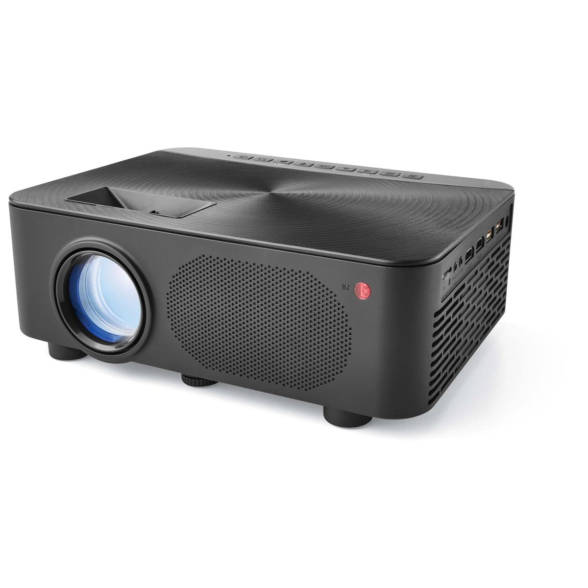 Black Home Theater Projector with Remote and HDMI Cable N402