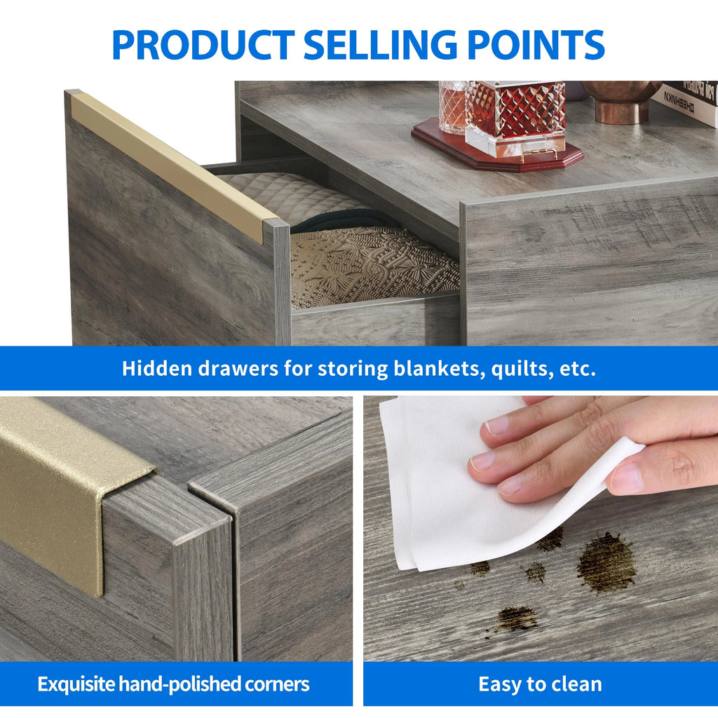 Square Coffee Table with Storage G92685