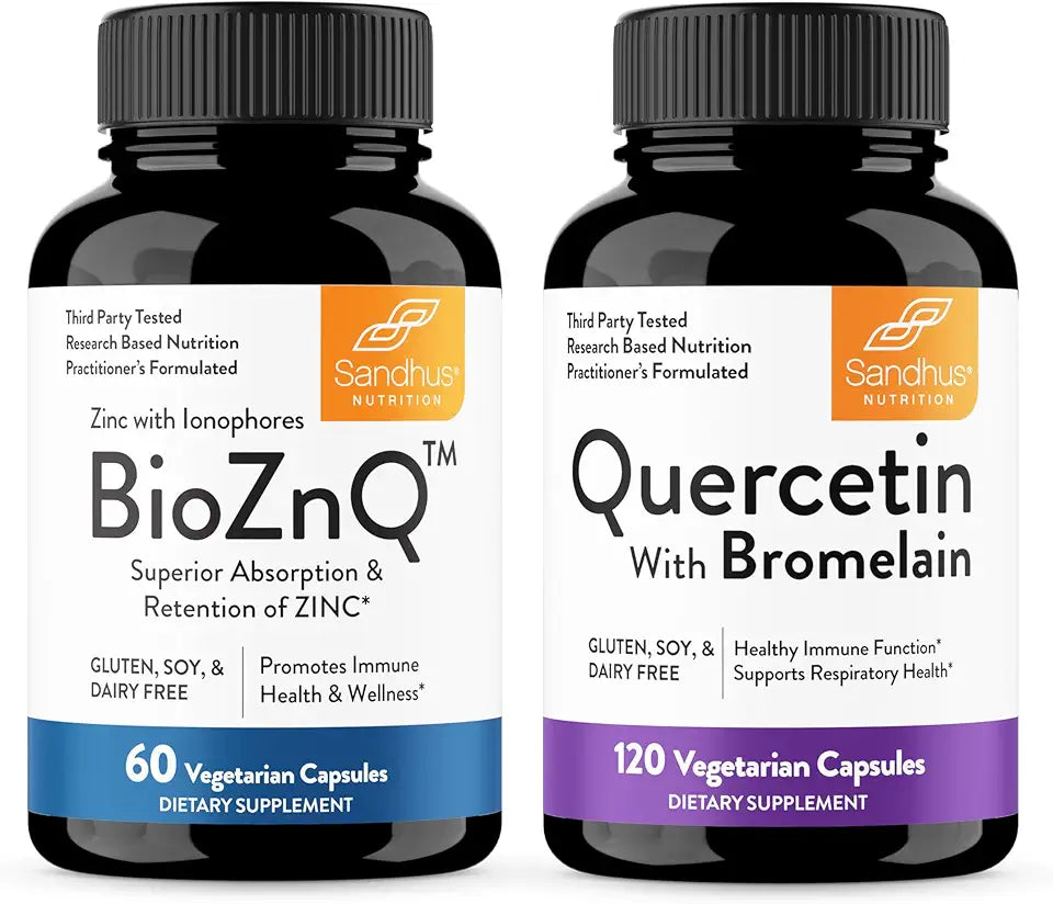 Zinc Supplement with Quercetin Bromelain Bioflavonoids Complex I654172