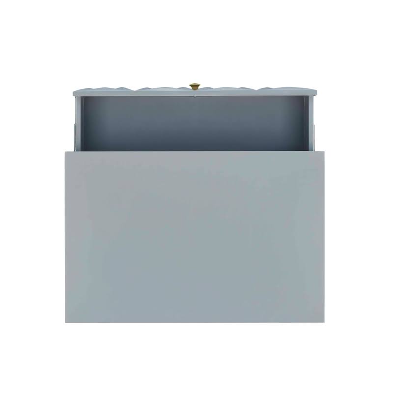 Gray Wood Five Drawer Chest P7297