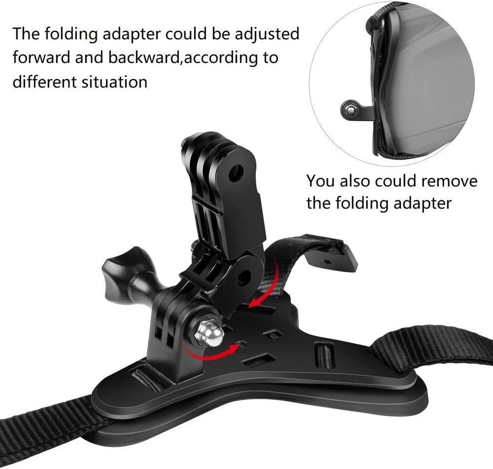 Motorcycle Helmet Chin Strap Mount for GoPro Hero Action Camera E885
