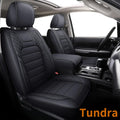 Black Water Proof Faux Leather Seat Covers Full Set K88166