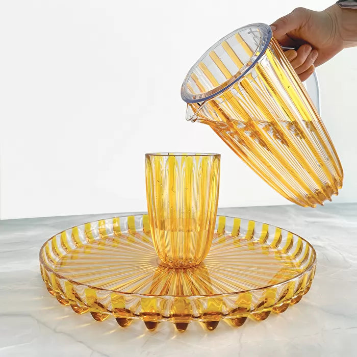 Round Tray Amber F3018
